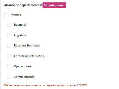 Definiendo una plantilla de objetivo clave/común.