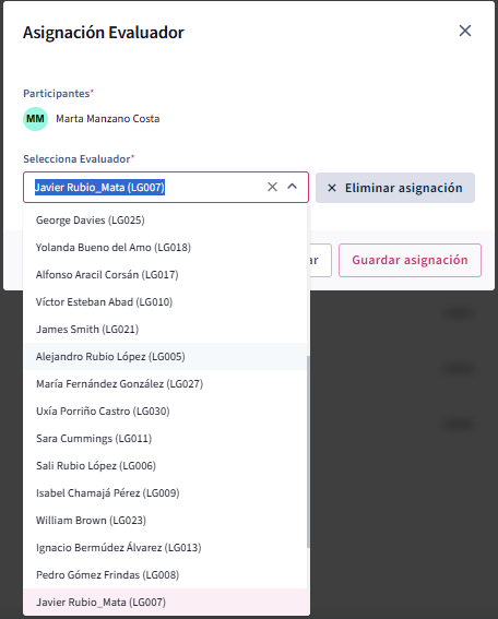 Asignación